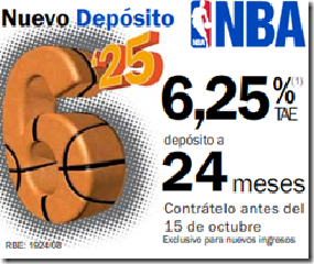 mejor deposito nba sabadell