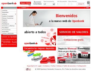 nueva pagina web de openbank