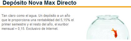 Depósito Nova Max Directo de Cajasol