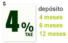 Depósito al 4% TAE a 4, 6 ó 12 meses de Línea Sa Nostra