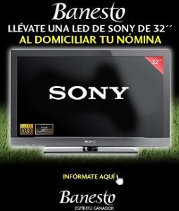 Domicilia Nómina Banesto Televisión LED