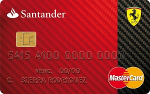 Tarjeta Ferrari Banco Santander