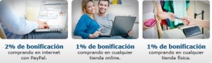 Condiciones y bonificaciones para la tarjeta de crédito paypal