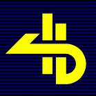 Logotipo Tarjeta 4B, el 4 y la b en amarillo con fondo azul oscuro