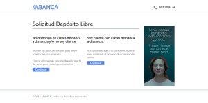 Contratación Depósito Libre de Abanca 2