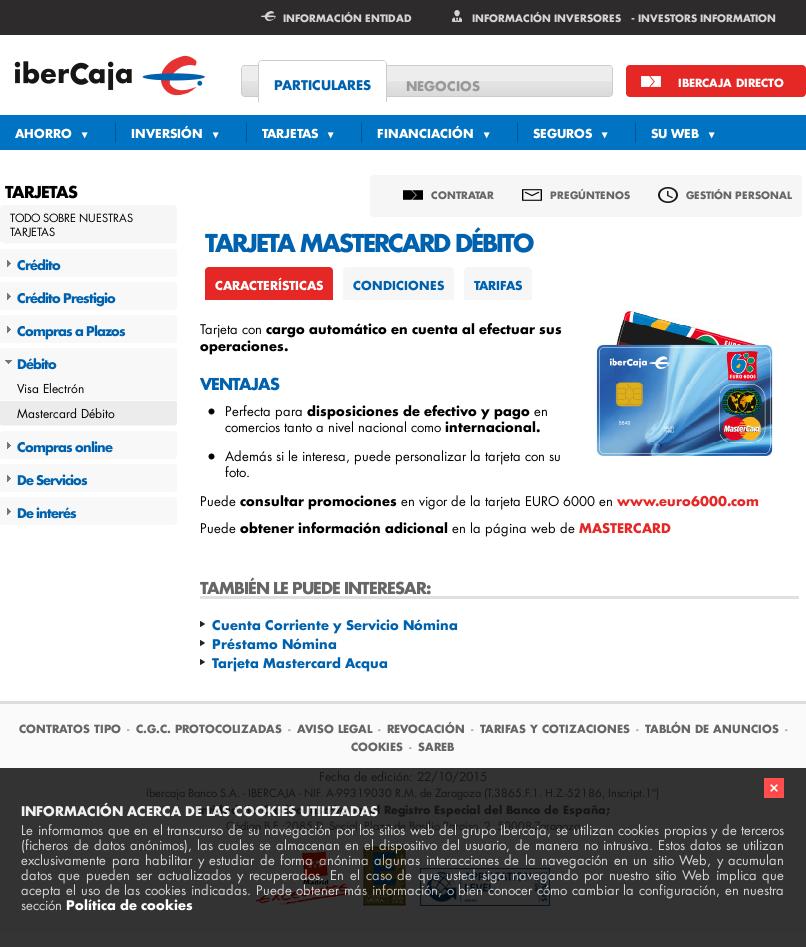 Proceso de contratación Tarjeta Mastercard Débito de IberCaja 2